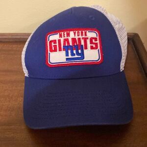 New York Giants NFL Mesh Trucker Hat Baseball Cap‎ Blue White Snapback
